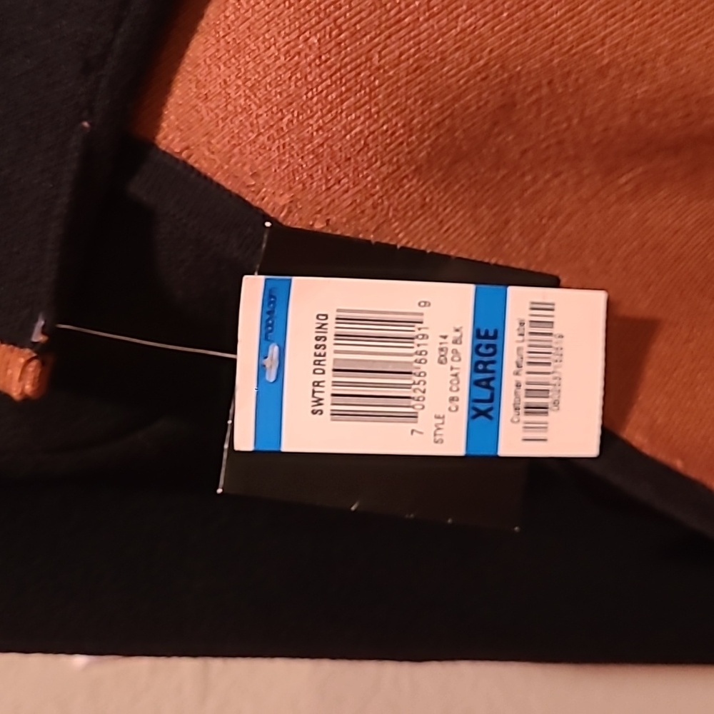 Alfani Elegant Black and Brown Cardigan Sweater Size XL New - Picture 4 of 6